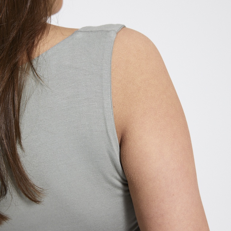 Soft feel two-way top "My" Light Army Green